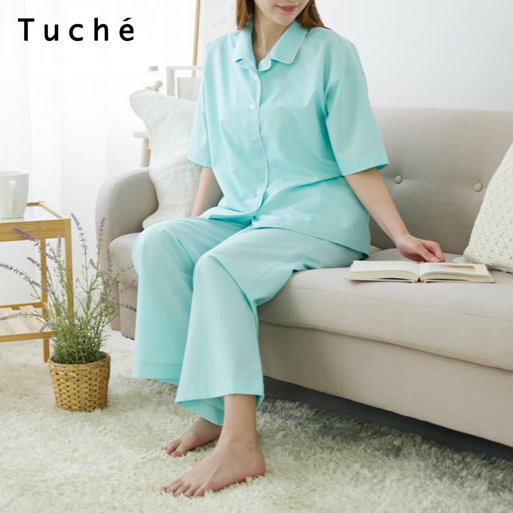 【上下セット・半袖】テーラードパジャマ【SALE】